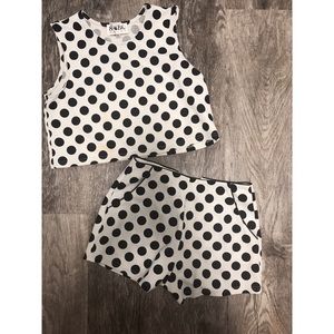 Sabo Skirt two piece polka dot outfit